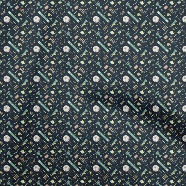 oneOone Rayon Dark Navy Blue Fabric Sports Sewing Craft Projects Fabric Prints By Yard 56 Inch Wide