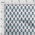 thumbnail image 1 of oneOone Polyester Lycra White Fabric Leaves & Floral Block Sewing Craft Projects Fabric Prints By Yard 56 Inch Wide, 1 of 4
