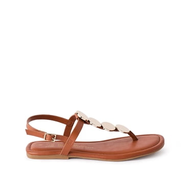Sandales à bride en T Time and Tru pour femmes
