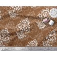 thumbnail image 3 of Soimoi Modal Satin Fabric Filigree Damask Print Sewing Fabric Yard 42 Inch Wide, 3 of 3