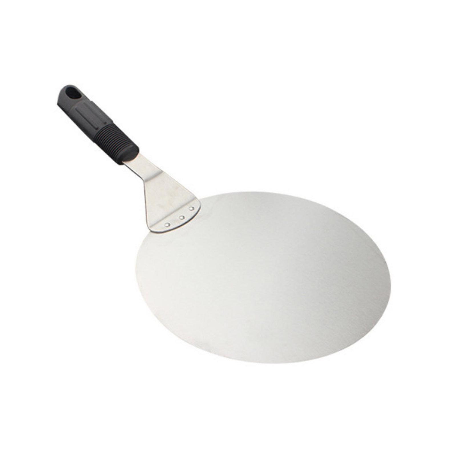 Mistaha Pelle à Pizza Ronde de 10 Pouces en Acier Inoxydable avec Poignée, Idéale pour la Cuisson de Pizza Maison, Pain, Gâteau