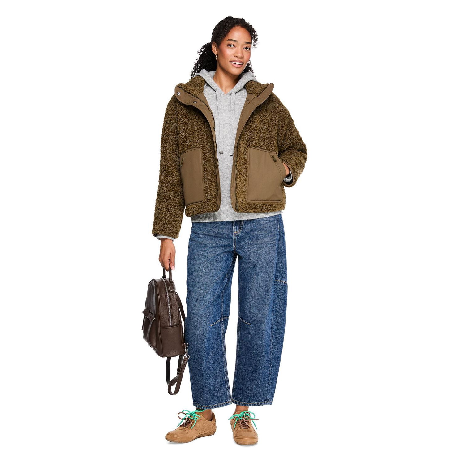Veste en borgana George pour femmes
