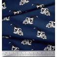 thumbnail image 2 of Soimoi Poly Georgette Fabric Basset Hound Dog Print Sewing Fabric Yard 52 Inch Wide, 2 of 3