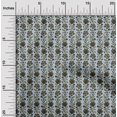 thumbnail image 1 of oneOone Cotton Silk Fabric Leaves & Floral Block Print Sewing Fabric BTY 42 Inch Wide, 1 of 4
