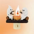 thumbnail image 4 of Halloween Decor 3D Ghosts Roasting Campfire S’Mores Ghost Campfire Flickering Nightlight, 4 of 9