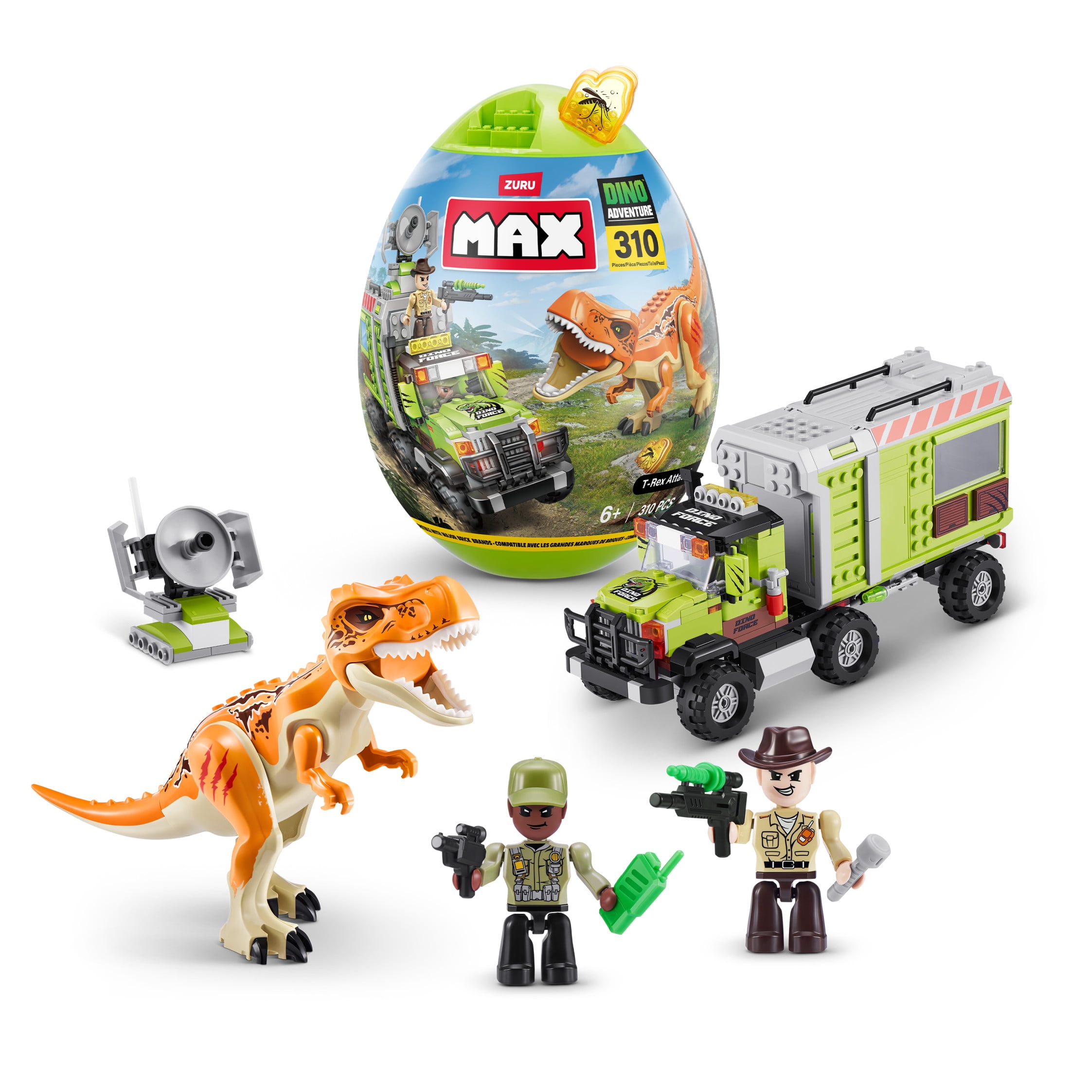 MAX Dino Adventure T-Rex Attack (310 pieces) Building Bricks Toys