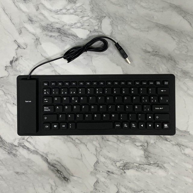 VONKY Mini Clavier Filaire USB 84 Touches Étanche pour PC de Bureau Ordinateur Portable