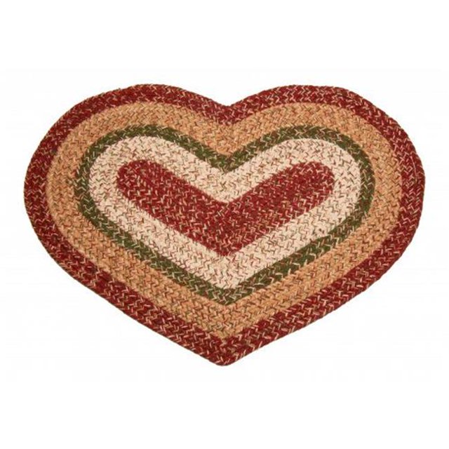 Mr. MJs Trading AG-64256 Braided Heart Rug, Rosemary