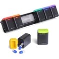 thumbnail image 1 of Weekly Pill Organizer Magnetic Removable Pill Box Day Time a Day Large Pill Case Travel Week Once Daily Medication Dispenser Medicine Container Holder for Supplement Vitamin Blac, 1 of 6