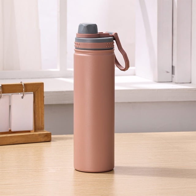 Stainless Steel Insulated Cup, Usavan Portable Large Capacity Sports Water Bottle, 5-Layer Insulation Leak-Proof Direct-Sip Handheld Water Bottle for Commute Outdoor Activities