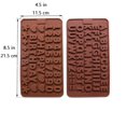 thumbnail image 2 of Silicone Letter Mold and Number Chocolate Molds with Happy Birthday Cake Decorations Symbols 2pcs, 2 of 9