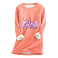 thumbnail image 2 of Meihcang Chandails en Molleton pour Femmes Grande Taille Graphique Arbre de Noël Col Rond Chandail d'Hiver Chaud Doublé Sherpa, 2 of 4
