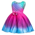 thumbnail image 3 of HAWEE Déguisement de Princesse Robe Courte Mermaid Princesse Tenue de Fête d'Anniversaire Cosplay pour Filles, 3 of 7