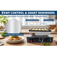 thumbnail image 4 of EDTara Stainless Steel Mini Dutch Pancake Maker, 25-Hole Poffertjes Electric Pan With Adjustable Temperature and Timer, 4 of 7