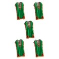 thumbnail image 1 of maskred Femmes de la Mode Plage Vacances Robe Boho Ethnique Élégante Robe en Vrac Vert 5Set, 1 of 6