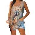 thumbnail image 1 of T-shirts pour Femmes Mode Femmes Imprimé Débardeurs Confortables Légers Camisole T-Shirt T-Shirt Imprimé Machine, 1 of 5