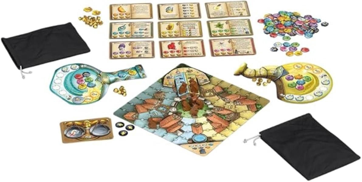"Schmidt Spiele – Les Charlatans de Belcastel – Le Duel– Strategy and Bag Building Game – Family Board Game – Ages 10 and Up – 2-Player Version – French"