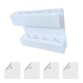 thumbnail image 2 of Luzkey Sippy Holder Container Acrylic Reusable Easy Installation Sippy Dispenser Kitchen Accessories for Door Bar Cupboard Door Cafe White, 2 of 8