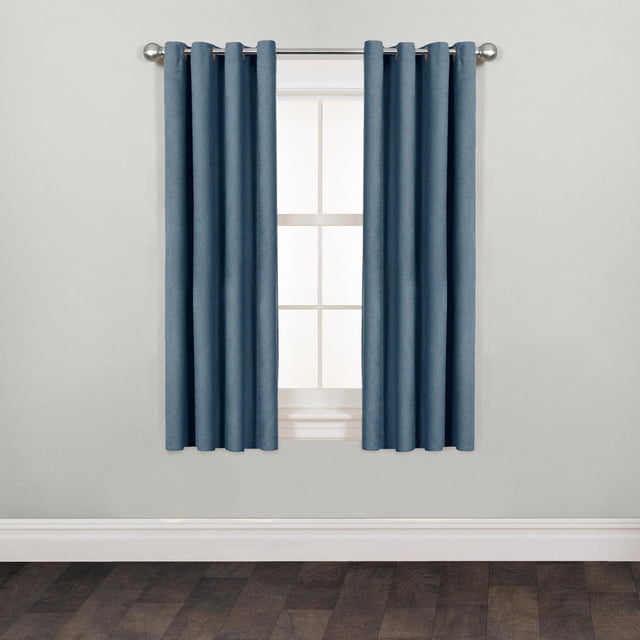 Mainstays Faux Suede Drapery Grommet Window Curtains Panel