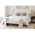 thumbnail image 2 of Meridian Furniture Peyton Cream Boucle Fabric Bench, 2 of 7