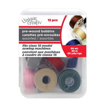 UNIQUE CREATIV canettes réutilisables préenroulées en assorti couleurs, 12 pièces