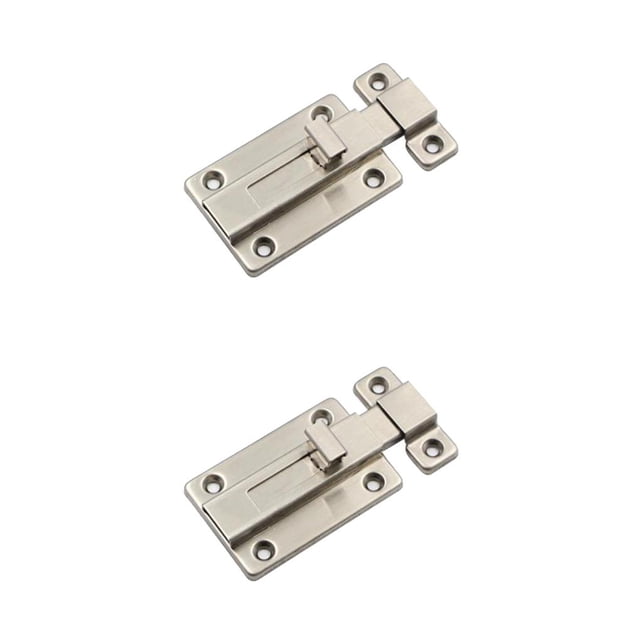 Baohd Heavy Duty and Reliable Door Security Slide Latch Lock with Screws 3inch Bathroom 4 Style A 2Set