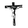 thumbnail image 2 of DOLITY Crucifix Statue Jesus Wall Hanging Cross for Baptism Decor Home Thanksgiving Black, 2 of 9