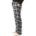 thumbnail image 2 of Ultra Soft Fleece Men's Plaid Pajama Pants with Pockets, 2 of 3