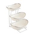 thumbnail image 2 of GROWTH TANK Ceramic Fruit Bowl for Kitchen Counter Decorative for Fruits Cupcake Candies 3 Layers, 2 of 9
