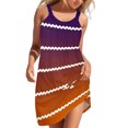 thumbnail image 1 of TJAZFJPA Robes Dorées pour Femmes Femmes Robe d'Été de Plage Sans Manches Imprimée Jupe Décontractée Robe Mini de Vacances au Bord de Mer Robe de Cocktail Femmes Robes de Séance Photo de Maternité, 1 of 4
