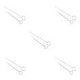 thumbnail image 1 of Baohd Stainless Steel Crochet Hook Portable Hand Held Ergonomic Professional Reusable Sewing Shop Weaving Needles Tool Long and Short 5Set, 1 of 6