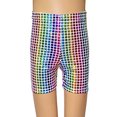 thumbnail image 2 of Youth Stylish Clothes Loose Ripped Sweatpants Block Three Point Shorts Sequin Children Adult Dance Pants Practice Shorts Attend Shows And Events, 2 of 4