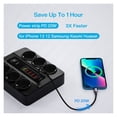 thumbnail image 3 of Barre d'Alimentation 6 Prises CA 3000W Station de Charge USB 6 Cordon d'Extension 2 m PD 20W QC3.0 Port USB Chargeur à Prises Multiples Prise d'Alimentation, Compatibilité Universelle, 3 of 6