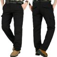 thumbnail image 1 of Men Work Multi-Pockets Cargo Pants Climbing Hiking Quick Dry for Outdoor Summer(Gray M), 1 of 3