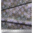 thumbnail image 3 of Soimoi Viscose Chiffon Fabric Curve Diamond Geometric Print Sewing Fabric Yard 42 Inch Wide, 3 of 3