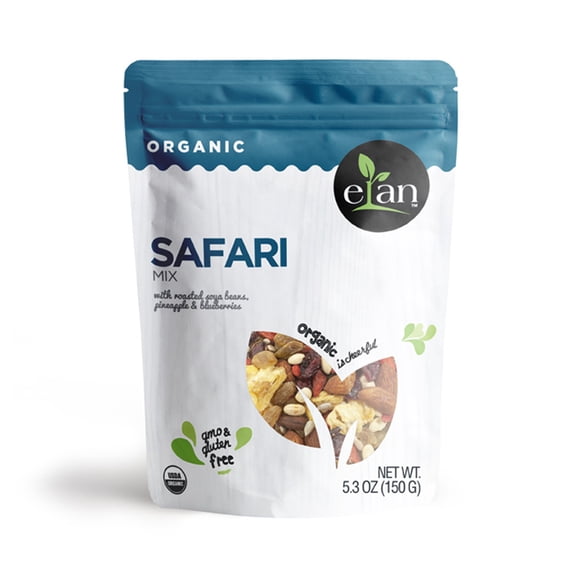 ELAN Organic Safari Mix (GMO & Gluten Free), 8 Count, 150g