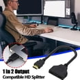 thumbnail image 2 of Répartiteur HDMI 1 Entrée 2 Sorties - Adaptateur 1080P pour Moniteur PC Portable, 2 of 8