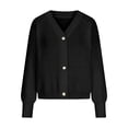thumbnail image 3 of FAIWAD Cardigan Sweaters for Womens Open Front Long Sleeve Button Down Plus Size Casual Outwear, 3 of 5