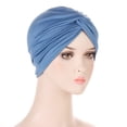 thumbnail image 4 of Women Turbans Knot Pre Tied Bonnet Cap Headwraps Hats, 4 of 4