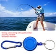 thumbnail image 3 of Fly Fishing Zinger Retractor, 3Pcs Retractable Reel Holder Wear  Durable Nylon Cord Stopper Retractable  Reel Holder Key Chain Fly Fishing Tool, 3 of 8