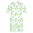 thumbnail image 2 of Jamicy Pyjama Mignon Femme Mode Décontractée Imprimé T-Shirt à Manches Courtes à Col à Revers avec Short Ample Confortable Ensemble de Pyjama pour la Maison, 2 of 3