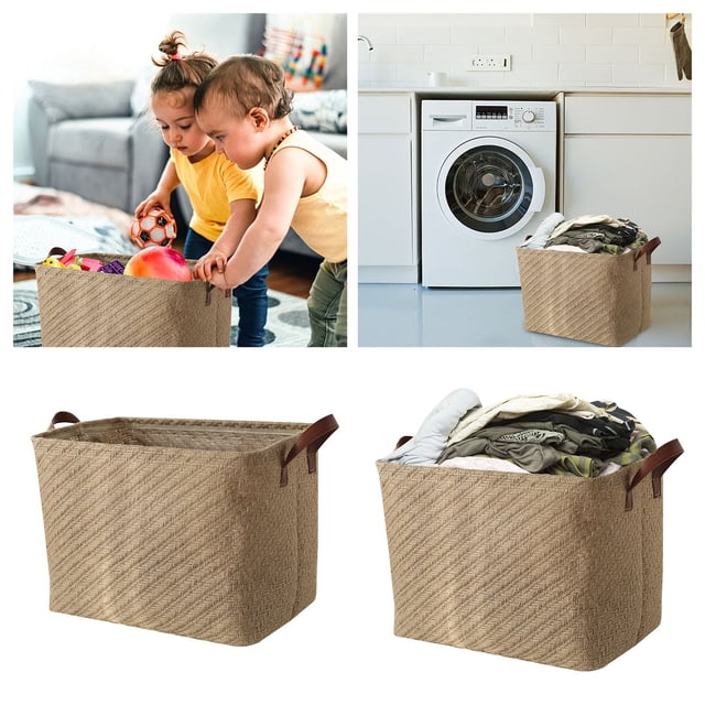Large Fabric Storage For Organizing Closet Storage Foldable Storage For Shelf Canvas Storage Decorative With Handles Blankets Ideas Small under Bed Storage Storage Storage Cubes Closet Organizer