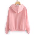 thumbnail image 3 of MRULIC Chandail en Molleton pour Femmes Sweat à Capuche à Manches Longues Pull-Over Blouse Chandails en Molleton pour Femmes Rose + TG, 3 of 4