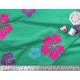 thumbnail image 2 of Soimoi Tissu en Rayonne Vert Tissu Imprimé Floral 1 Yard 42 Pouces de Large, 2 of 3