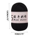 thumbnail image 3 of Birdeem 5 Strands Milk Cotton Doll Crochet Diy Knitting Thread Baby Sweater Wool Ball, 3 of 6