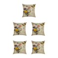thumbnail image 2 of mmirethe Wide Application Cushion Covers For Coordinated Home Easy To Change Pillowcase kztym001-6 5Set, 2 of 6