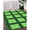 thumbnail image 3 of Ahgly Tapis Rectangulaire Lavable en Machine Intérieur Vert Émeraude Profond, 3 Pieds x 5 Pieds, 3 of 7