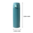 thumbnail image 3 of EGNMCR Tasses Portables et à la Mode Gobelet d'Eau en Acier Inoxydable pour Hommes et Femmes avec Poignée Couvercle à Ressort Gobelet Isotherme Bouteille d'Eau 450 ml, 3 of 6