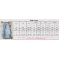 thumbnail image 2 of QJUHUNG Women  Loose Jeans Solid Color Mid-Rise Barrel Denim Pants, 2 of 2