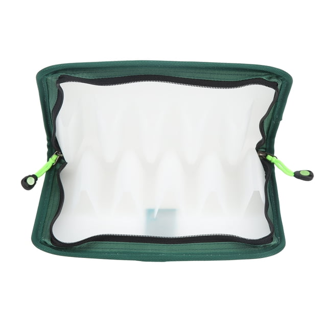 Fishing Lures Storage Bag, Wooden Shrimp Storage Bag Waterproof Double Zippers Large Capacity For Fish Pond